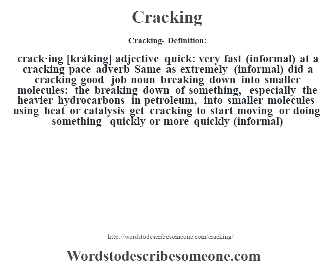 Crack Meaning